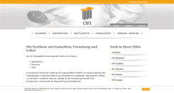 Desktop Screenshot of orthopaedisches-forschungsinstitut.de