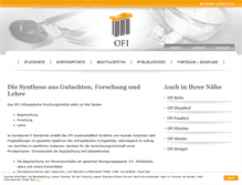 Tablet Screenshot of orthopaedisches-forschungsinstitut.de
